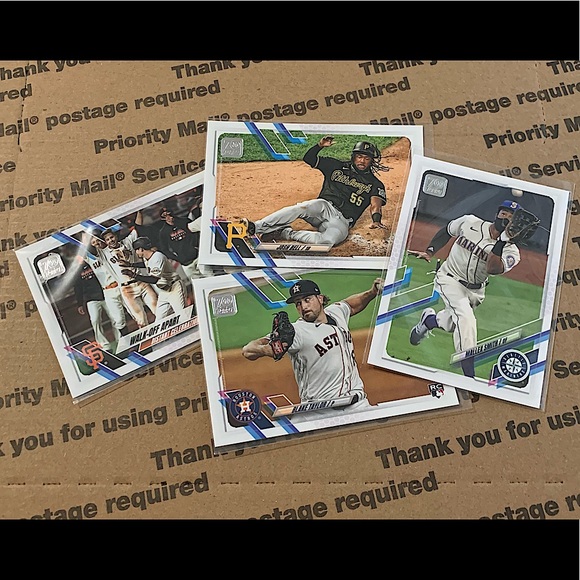 Lot of 4 ‘21 Topps 70 Baseball Cards